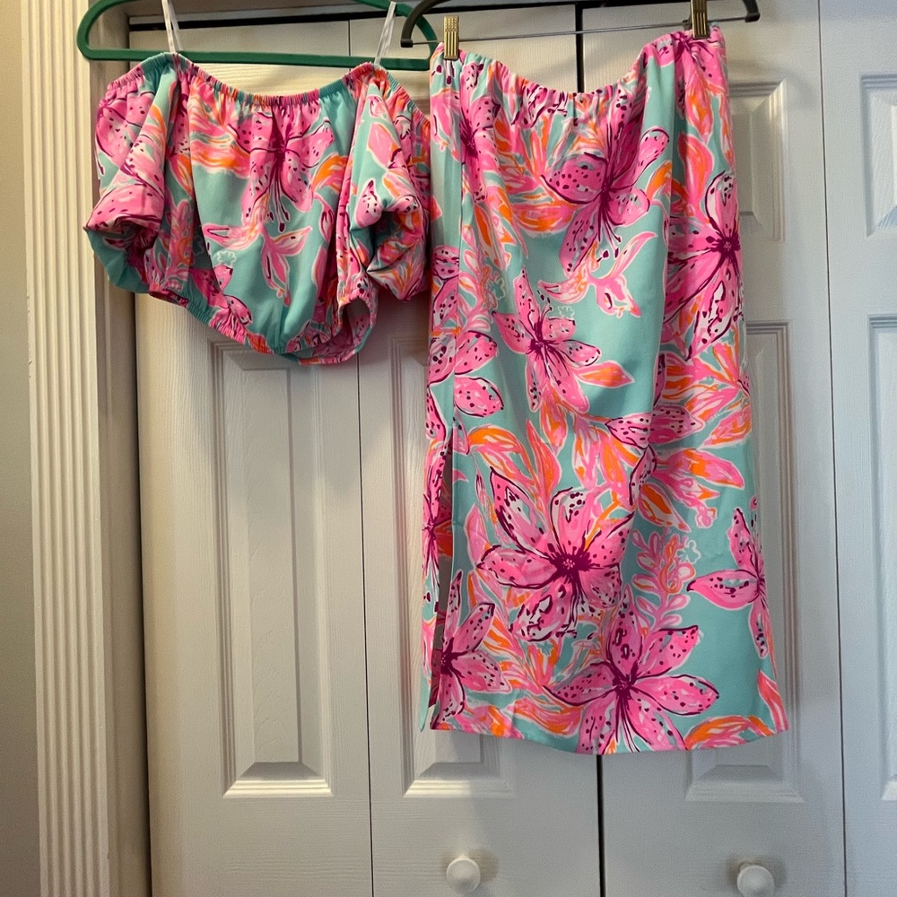 lilly pulitzer 2 piece set